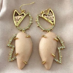 Alexis Bittar tulip glitter earrings